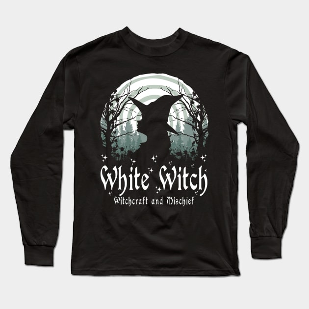 Wiccan Witchcraft - White Witch Long Sleeve T-Shirt by ShirtFace